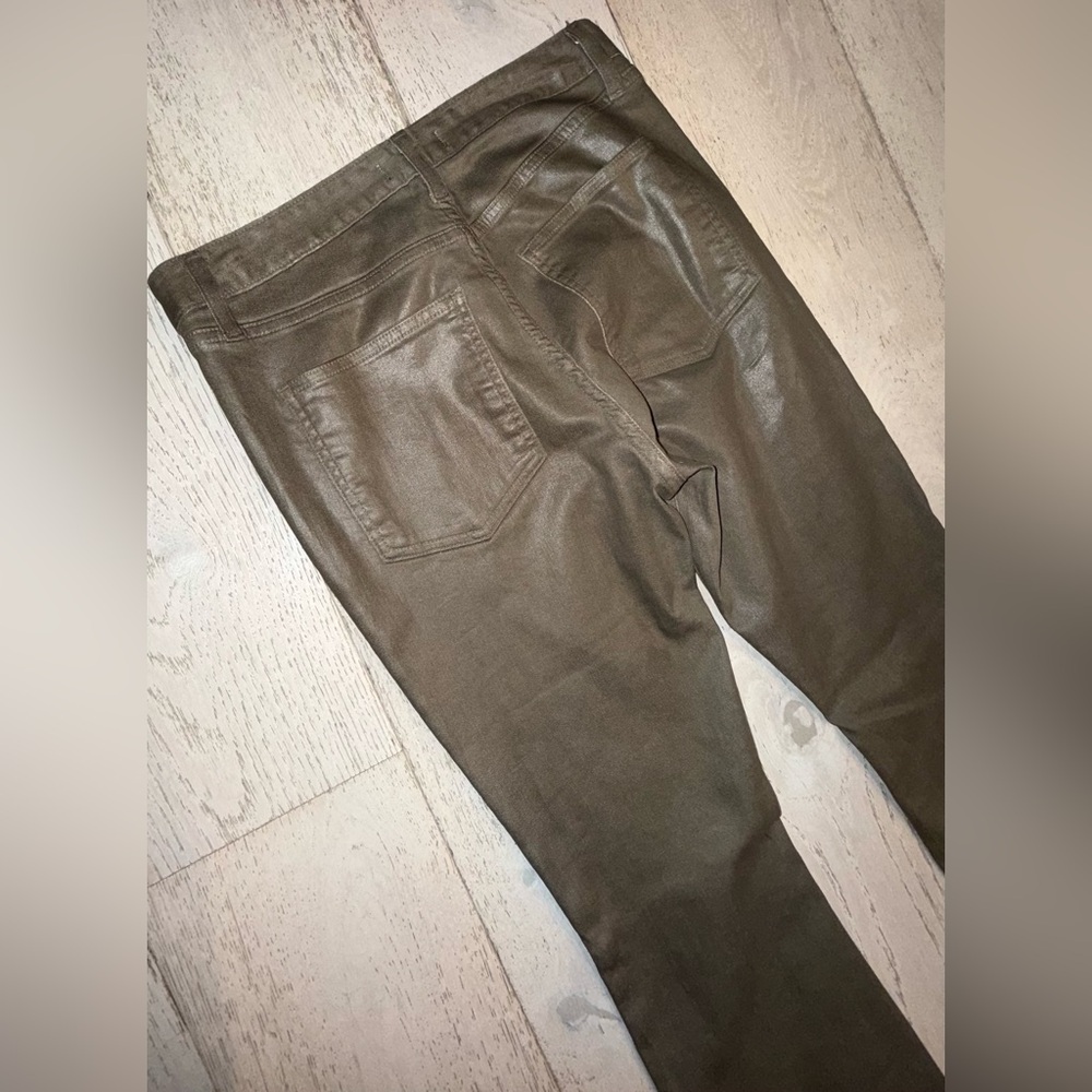 New RAMY BROOK helena high rise coated flare jean in glossy gunmetal 29 $275.00 - Picture 11 of 14